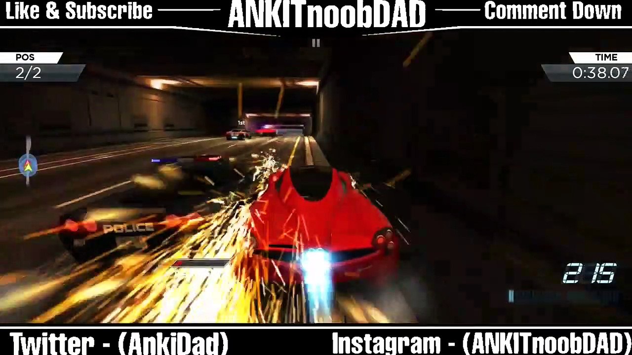 _SUPERCAR VS POLICE CHASING_ NEED FOR SPEED MOST WANTED IOS ANDROID GAMEPLAY_HD