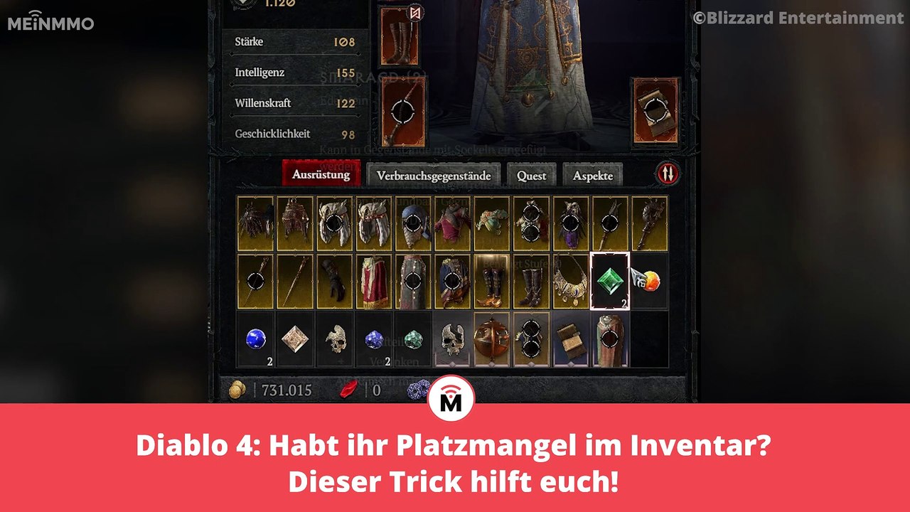 Diablo 4: Mit diesem Trick spart ihr Inventarplätze