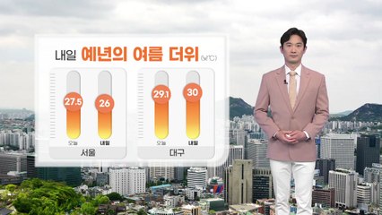 [날씨] 내일 예년의 여름 더위...소나기 계속 / YTN