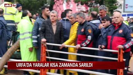 Urfa'da yaralar kısa zamanda sarıldı
