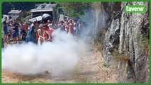 La Roche-en-Ardenne : les coups de canon lors de la procession de la Fête-Dieu