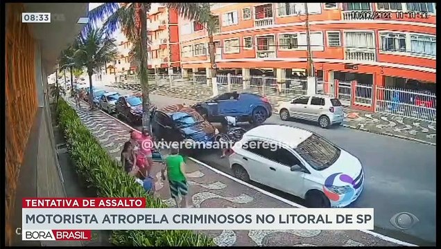 Motorista atropela bandidos após tentativa de roubo