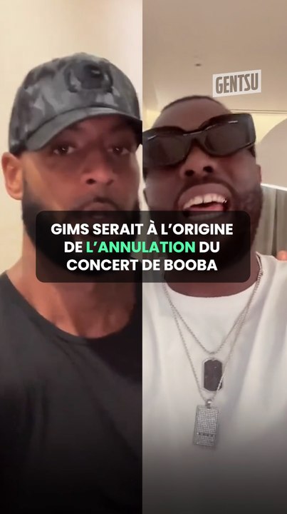 Gims serait à l’origine de l’annulation du concert de Booba 