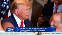 Trump rechaza cargos antes de comparecer en corte de Miami | El Diario en 90 segundos