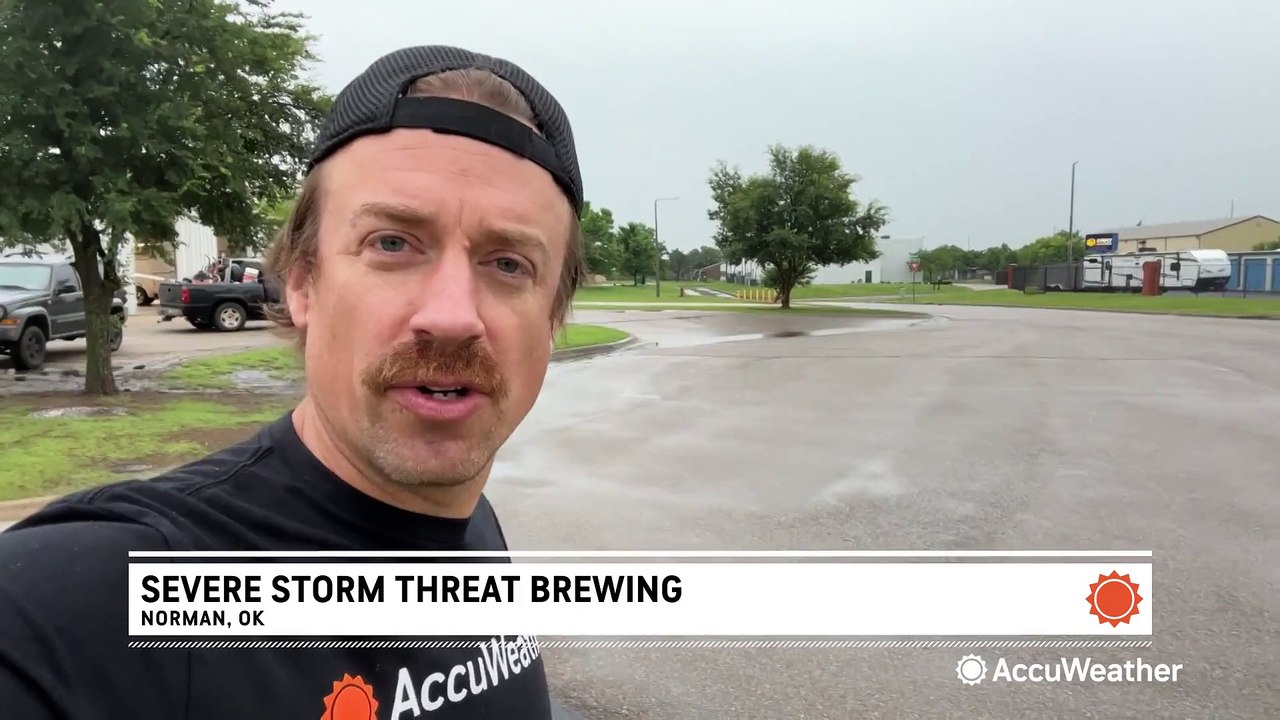 Brewing storm development in Oklahoma