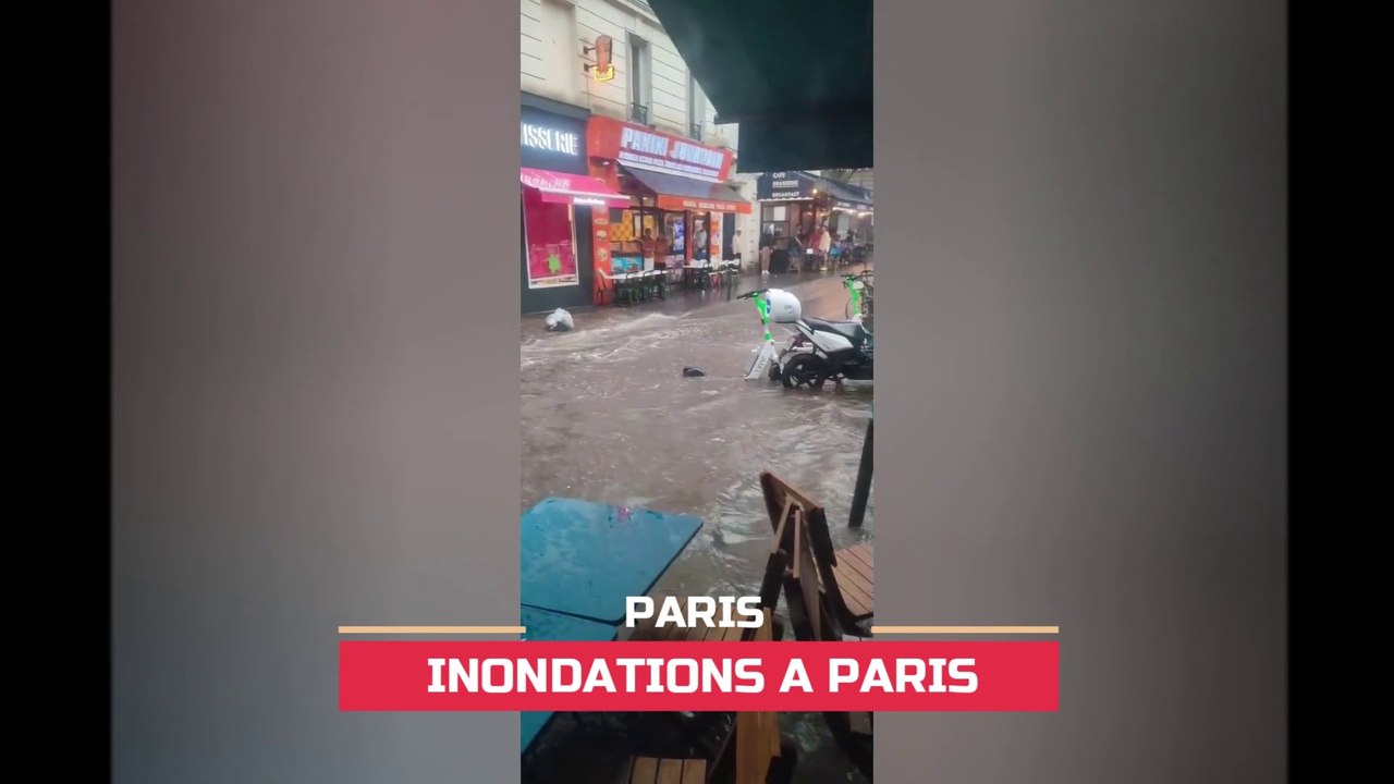 Orages et inondations à Paris