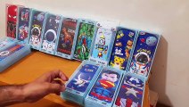 MEGA Unboxing and Review of 3D Cover Space, Avengers, spiderman Theme Pencil Case Large Capacity Pencil Pouch