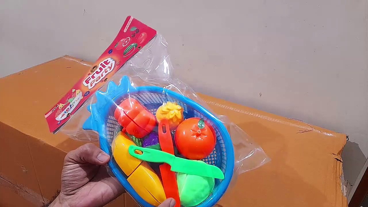 Unboxing and Review of farm birds playset, fruit cutting set, school projects trees