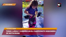 Tiene 6 años y correrá en el Campeonato Misionero de Motocross