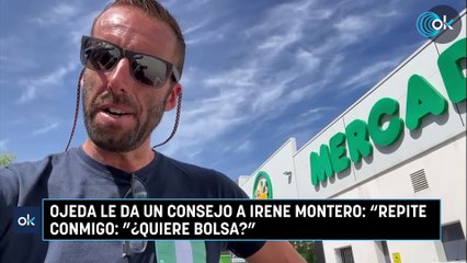 Ojeda le da un consejo a Irene Montero: "Repite conmigo ¿Quiere bolsa?"