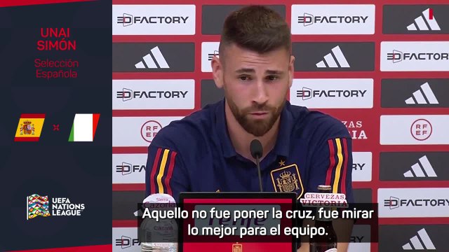 Unai Simón habla como jugador de la Selección en la previa de la Nations League