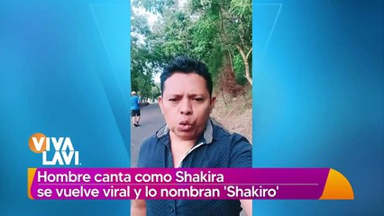 Hombre canta igual a Shakira y lo nombran "Shakiro"