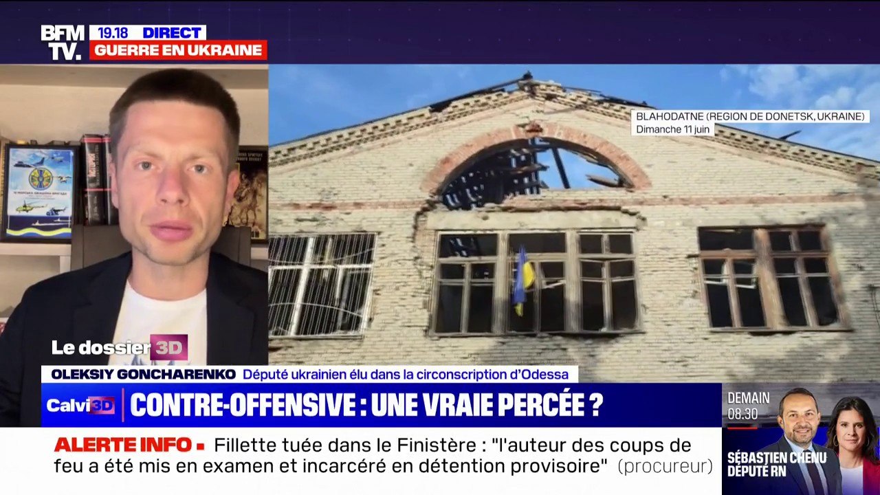 Contre-offensive ukrainienne: "Les succès des premiers jours de l'offensive donnent de l'espoir", pour Oleksiy Goncharenko (député ukrainien)