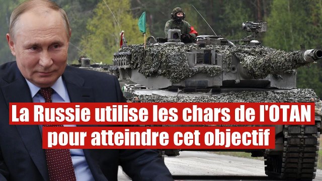 L'armée russe utilise les chars occidentaux en Ukraine comme un entrainement