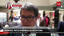 Monreal inicia mudanza de su oficina: 
