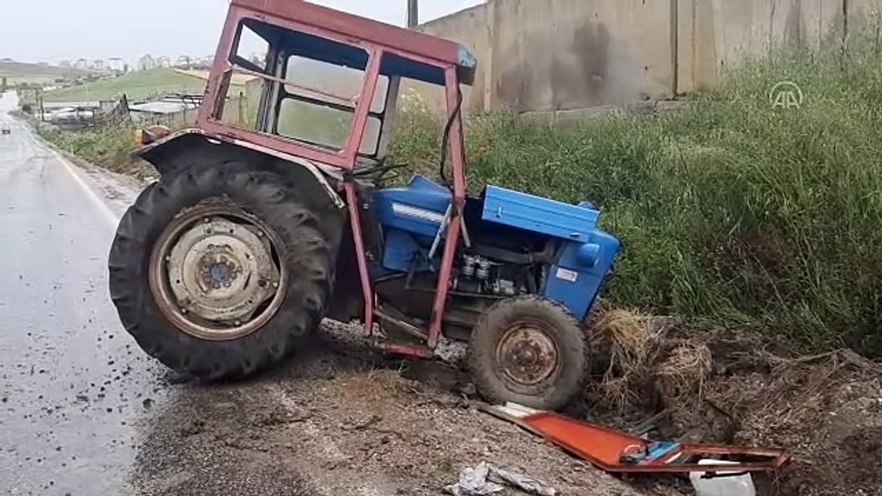 Çorum’da beton mikseri ile traktör çarpıştı 1 yaralı