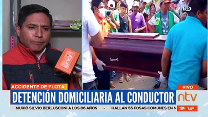 Detención preventiva al conductor de la flota del accidente en Portachuelo