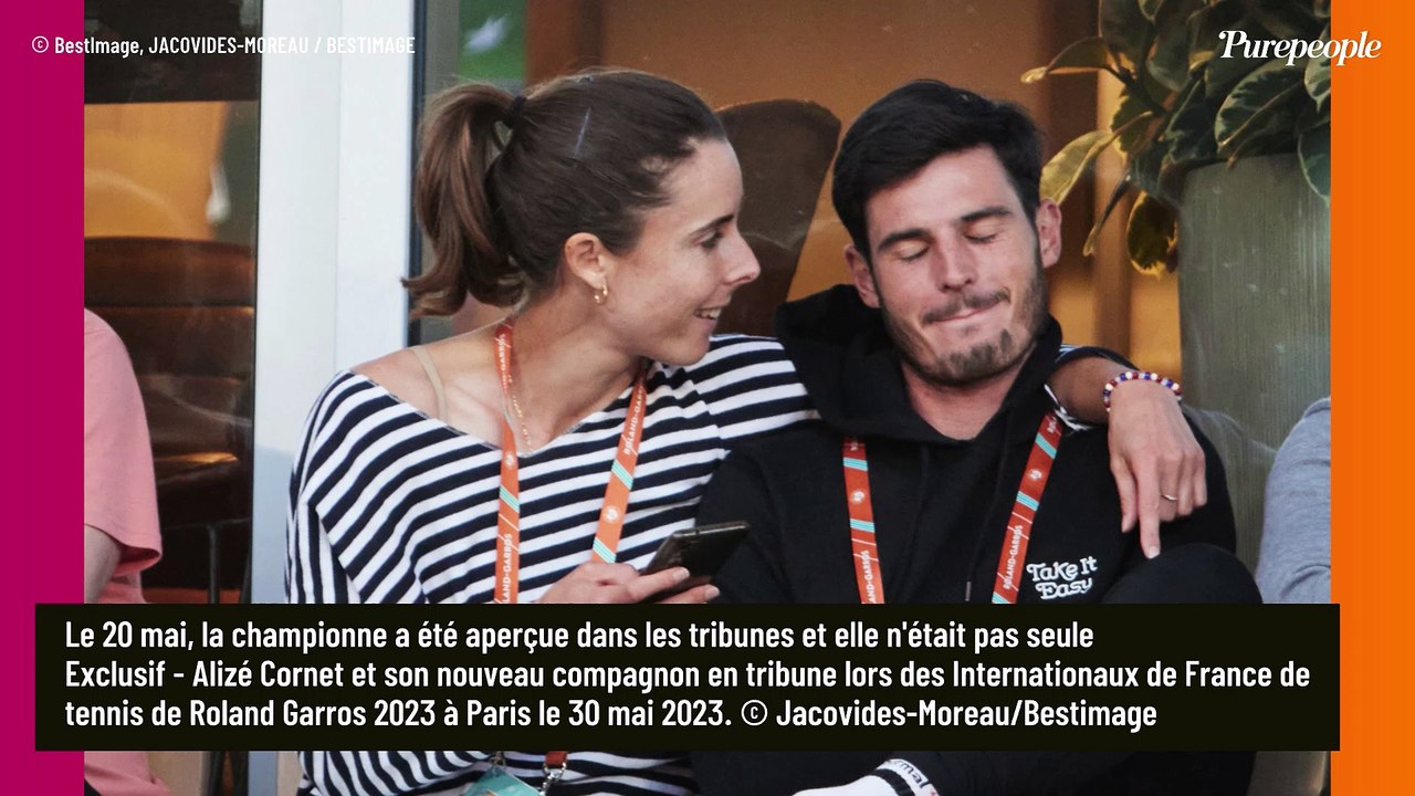 PHOTOS Alizé Cornet n'est plus célibataire, le sourire retrouvé à Roland-Garros dans les bras d'un beau brun