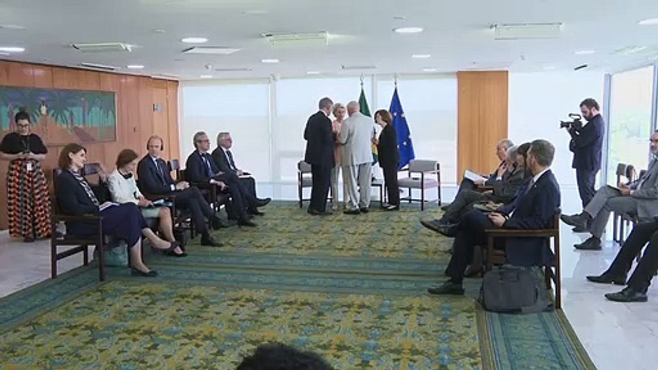 Lula encontra Ursula von der Leyen
