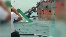 La piscine s'est effondrée au chantier naval de Tuzla, l'énorme grue est tombée sur le navire ! Ces moments sont filmés