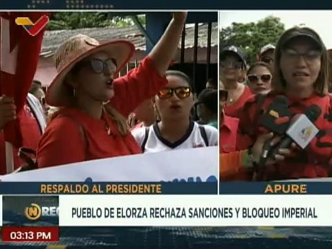 Apure | Pueblo de Elorza se solidariza con Venezuela y rechaza sanciones y bloqueo criminal