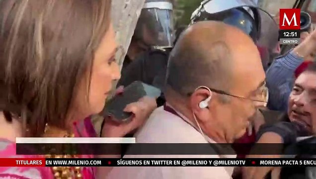 Así fue como Xóchitl Gálvez intentó ingresar a La Mañanera en Palacio Nacional