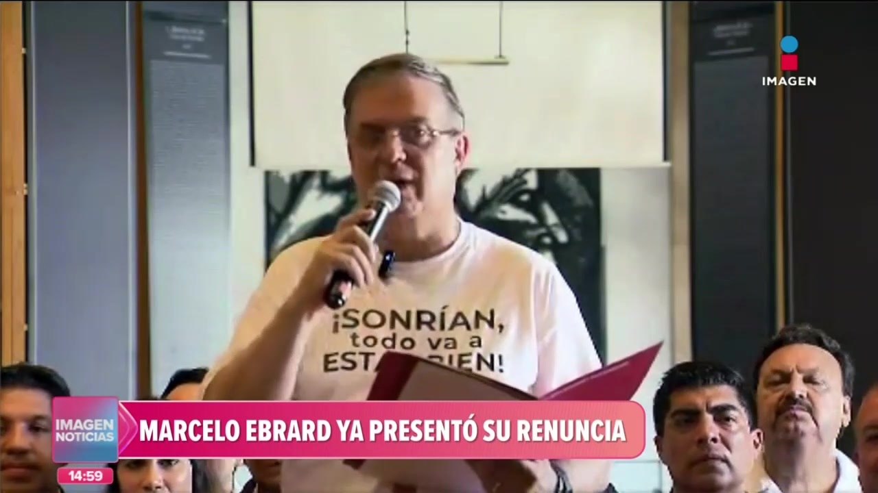 Marcel Ebrard ya presentó su renuncia