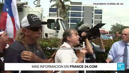 Seguidores de Donald Trump le muestran apoyo en Florida antes de su comparecencia