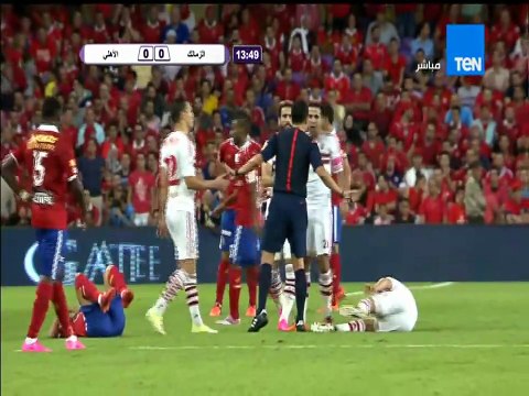 الشوط الاول من مباراة - الاهلى و الزمالك فى السوبر المصرى 2015م
