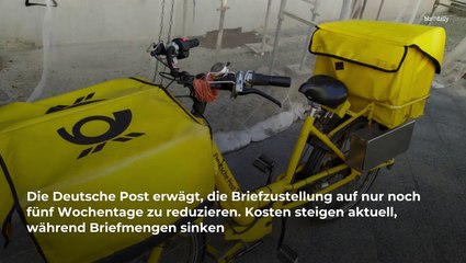 Post: Werden Briefe bald nur noch an fünf Wochentagen ausgetragen?