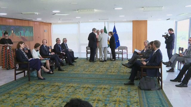 Lula encontra Ursula von der Leyen, presidente da Comissão Europeia