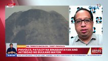 PHIVOLCS, patuloyna binabantayan ang aktibidad ng Bulkang Mayon | UB