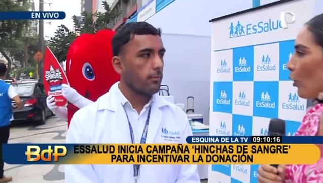 'Hinchas de Sangre': Realizan campaña de donación en La Esquina de la Televisión