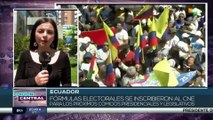 Ecuador: Organizaciones políticas acudieron al CNE para inscribir sus candidaturas formalmente