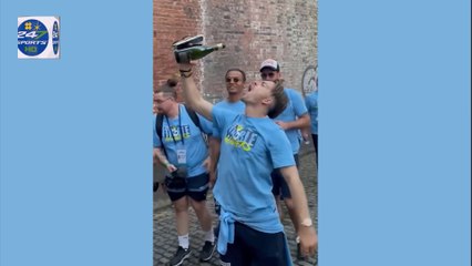 Jack Grealish spotted begging Bernardo Silva to stay at Man City during bus parade