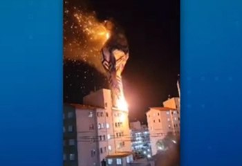 Ext-glogo-causa incendio al caer sobre edificio en Sau Paulo-120623