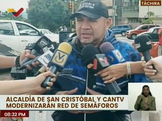 Autoridades regionales y CANTV modernizan red de semáforos en San Cristóbal Edo.Táchira