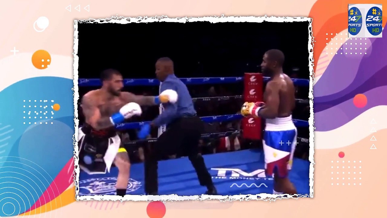 Floyd Mayweather, John Gotti III camps storm ring and brawl after Kenny Bayless calls off fight