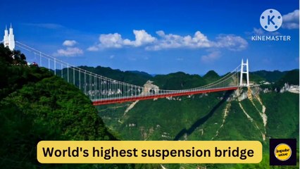 World's highest suspension bridge | structural Engineering marvel | Aizhai bridge in China