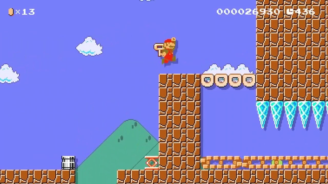 Mega Mushrooms and Big Mushrooms |Super  Mario Bros in Mario Maker 2