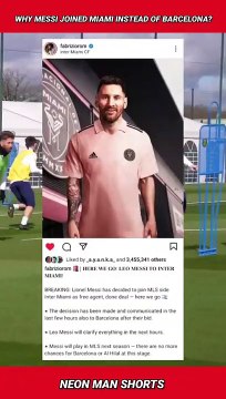 Why Messi Joined Inter Miami instead of Barcelona? Reacts! | Lionel Messi MLS Inter Miami #shorts