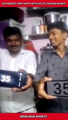 Kid Parents Very Happy after his 35% Passing Marks! | Interesting Viral Video News Facts #shorts