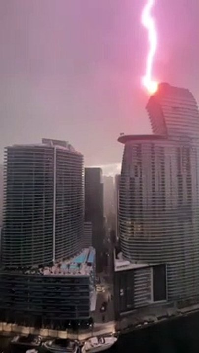 Lightning Strikes Residential Miami Tower