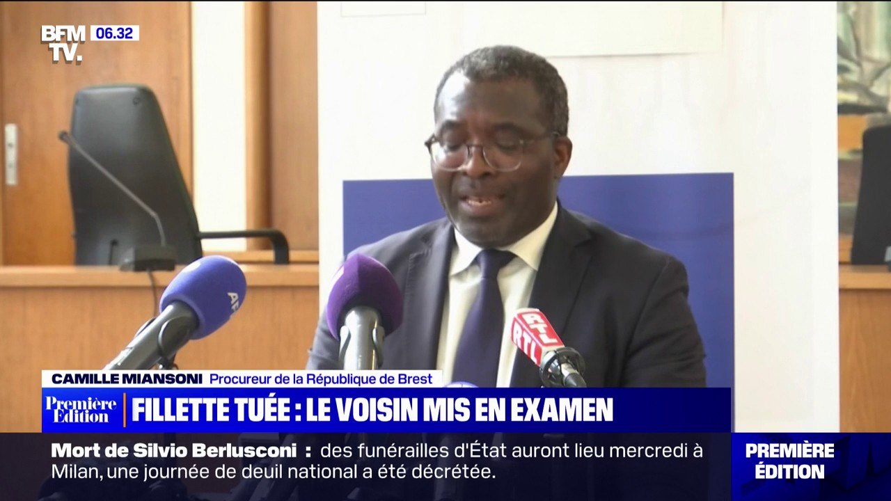 Fillette tuée dans le Finistère: le voisin suspect mis en examen pour assassinat