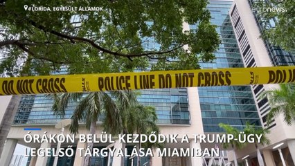 Órákon belül kezdődik Donald Trump perének első tárgyalása Miamiban