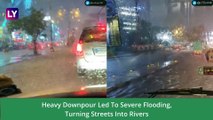 Bengaluru Rains: Heavy Rainfall Lashes Karnataka’s Capital City Leading To Waterlogging, Traffic Jams In Many Areas