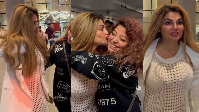 Rakhi Sawant महीनों बाद लौटीं Dubai से, Airport पर हुआ Oops Moment | Rakhi Viral Video | FilmiBeat