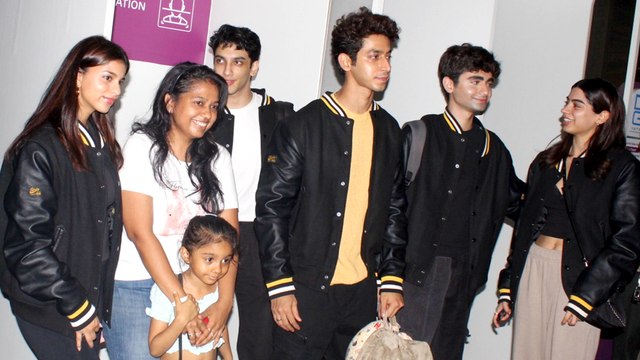 Suhana Khan, Khushi Kapoor & Other Cast Of The Archies Papped Together
