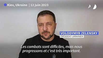 Ukraine: l'offensive est "difficile" mais "progresse" (Zelensky)