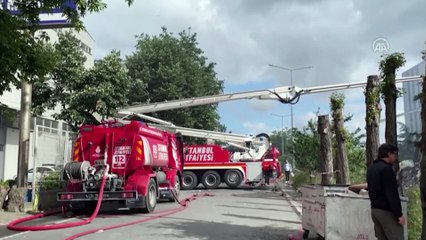 Başakşehir'de fabrikada çıkan yangını söndürme çalışmaları 65 saattir sürüyor